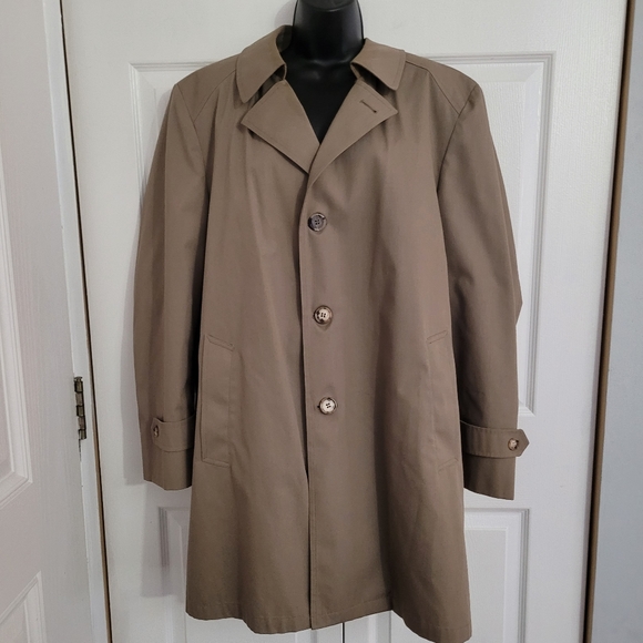 Westchester Classics Mens Trench Coat Removable Faux Fur Liner Size 42 reg - Picture 2 of 6